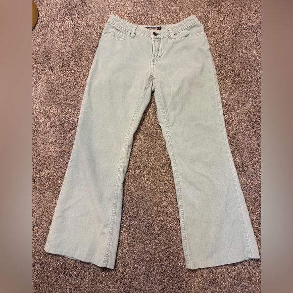 Maccoy Collections Pants - Maccoy Collections Light Green Wide-Leg Jeans